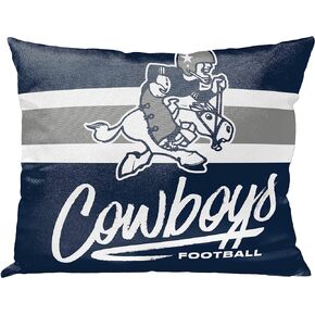 Northwest Official NFL Dallas Cowboys Nostalgic Proud Decorative Pillow, Team Colors, 15" x 12"