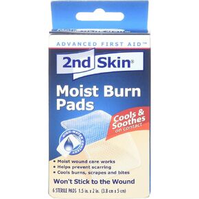 Spenco 2nd Skin Moist Burn Pads, 6 Count