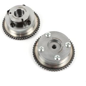 Kessocco 2PCS Exhaust & Intake Camshaft Adjusters 24370-2E010 24350-2E011 Exhaust Intake VVT Timing Camshaft Gear Sprocket Replacement for 2013 2014 Hyundai Elantra GT 1.8L 2.0L