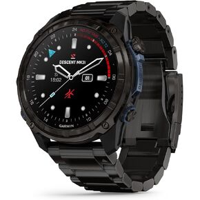 Garmin Descent™ Mk3i, Dive Computer and Multisport GPS Smartwatch, Air Integration, Black Titanium
