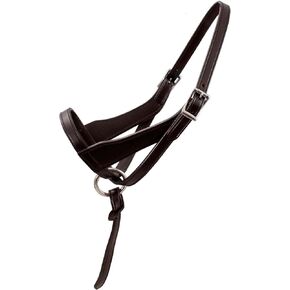 Derby Originals Paris Tack Double Layered Leather Grow with Me Adjustable Horse Foal Halter with Extra Crown Piece