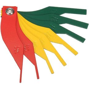 RUNGAO 8-in-1 Car Automotive Brake Pad Measure Ruler Tool Feeler Lining Thickness Gauge