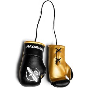 Hayabusa Mini Boxing Gloves, Men and Women Boxing Gifts - Black/Gold