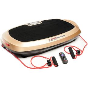 VX-Power Slimplate Galaxy - Vibration Plate Whole Body Vibration Platform Exercise Machine with Resistance Cords for Body Shaping, Cardio, Toning & Wellness, Bluetooth Speakers