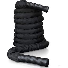 Battle Exercise Training Rope with Protective Cover Dacron,30ft/40ft/50ft Length Battle Rope Exercise Workout Strength Training Undulation in Kuwait