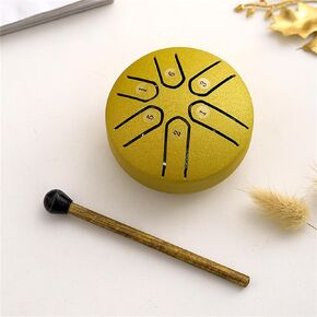Ethereal Drum Small Meditation Rain Panda Metal Pocket Hand Pan Buddha Stones Mini Healing Steel Tongue Handpan Drum Musical Instruments For Adults Kids