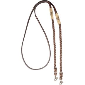 Cashel Braided Adjustable Roping Rein, Brown in Saudi Arabia