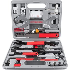 مجموعة أدوات الدراجة من كوتوككر، مجموعة أدوات الدراجة المكونة من 44 قطعة لسهولة صيانة وإصلاح الدراجة الجبلية مع حقيبة تخزين متينة in Kuwait