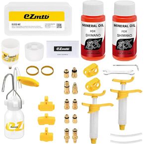 Bleed Kit for Shimano Hydraulic Disc Brakes,Pro Bicycle Brakes Service Kit, Bleed Set with Hydraulic Mineral Oil 120ml for Disc Brake Perfect Bleeding of The Bicycle Brake