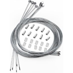 10PCS Bicycle Brake Cable, Bike Derailleur Shifter Cables,Front and Rear Brake Lines Shift Cable Set for Shimano Sram Road Mountain Bike