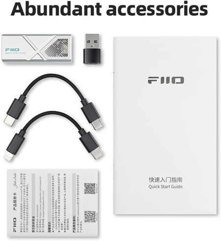 دونجل FiiO/JadeAudio KA13 المحمول DAC، ومحول USB-C، ومخرج 3.5 مم و4.4 مم متوافق مع نظام Android/iOS/الكمبيوتر الشخصي/مشغلات الموسيقى، PCM 384 كيلو هرتز/32 بت | DSD256 550 ميجاوات عالية الطاقة (أسود) in Kuwait