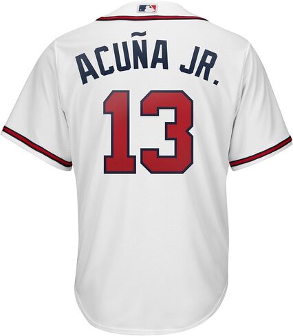 Ronald Acuna Jr. Atlanta Braves MLB Kids 4-7 White Home Player Jersey in Saudi Arabia