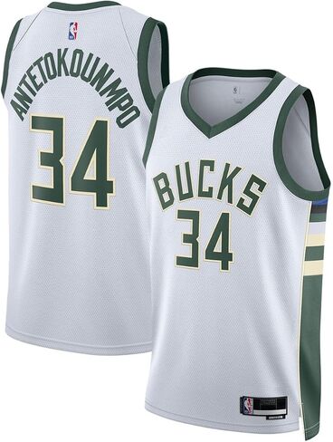 Giannis Antetkounmpo Milwaukee Bucks NBA Kids Youth 8-20 White Association Edition Swingman Jersey in Saudi Arabia