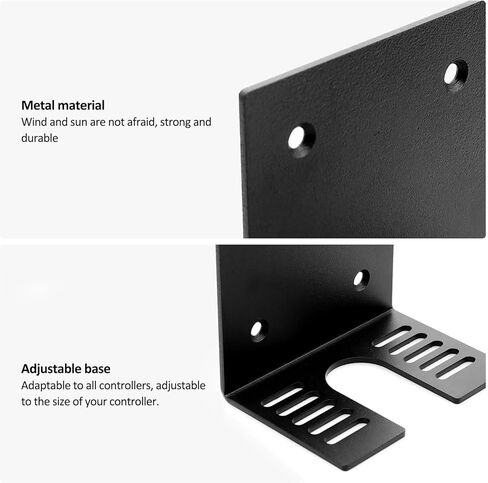 EV Charger Holder - Universal Metal EV Charging Box Wall Mount Bracket for J1772 EV Mobile Charging Box & Tesla Chargers, Adjustable fits Different Size Electric Car Charger Control Box - Black in Kuwait