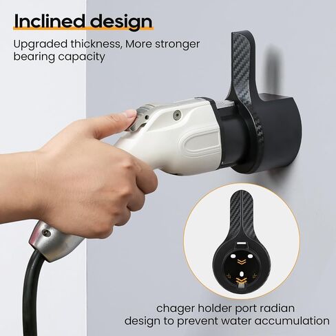 DASANRAO Electric Car Charger Holder Wall Mount for J1772,Charging Cable Holder, Electric Vehicle Charger Dock,EV Charge Cable Organizer,EV Cord Plug Holder,J1772 in Saudi Arabia