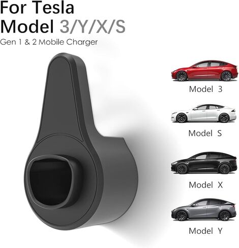YEEBEY Tesla Charger Nozzle Holster Dock for Model S/X/3/Y Charging Cable Organizer Tesla Accessories Car Wall Mount Connector, Tesla Cable Organizer in Saudi Arabia