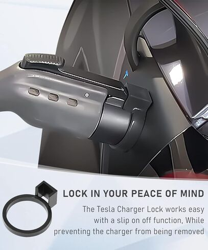 Charger Adapter Lock Compatible with J1772 to Tesla Charging Adapter (Compatible with Non Flange Adapter)-Compatible with Tesla Model X/Y/3/S in Kuwait