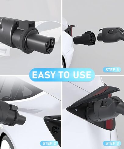 Charger Adapter Lock Compatible with J1772 to Tesla Charging Adapter (Compatible with Non Flange Adapter)-Compatible with Tesla Model X/Y/3/S in Kuwait