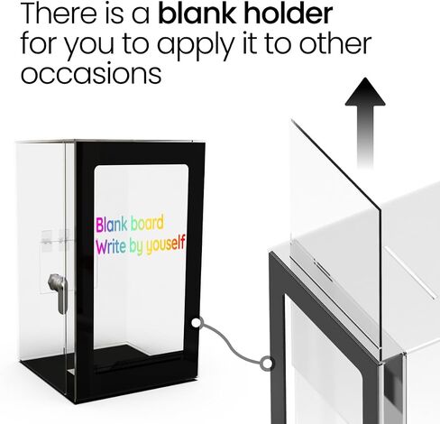 Tip Jar Light Up Acrylic Suggestion Box Color-Changing Tip Box with Lock, Key and Remote Ballot Box or Bartender Band Coffee Shop Restaurant (USB) in Saudi Arabia