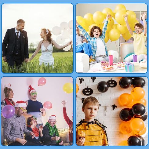 Balloon Pump,Dual Nozzles Electric Balloon Pump with 100 Balloons, Balloon Inflator Air Pump Balloon Blower with Tying Tool, Colored Ribbons for Party Birthday Wedding Festival Decoration in Saudi Arabia
