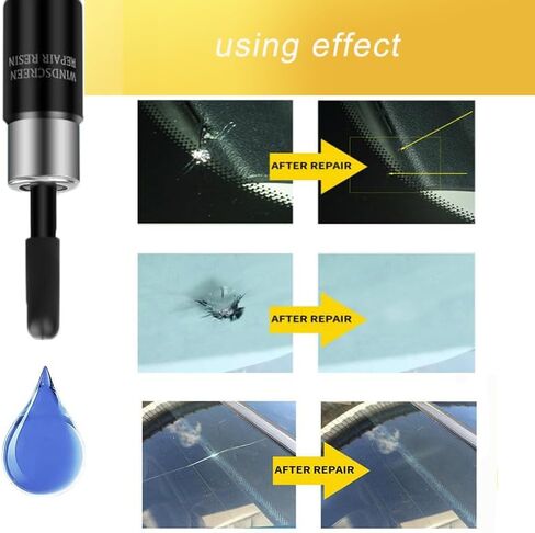 Inarowdz Windshield Repair Kit, 4 PCS Windshield Crack Repair Kit, Windshield Repair Kit for Chips and Cracks, Windshield Chip Repair Kit Quick Fix for Chips, Cracks, Star-Shaped Crack in Saudi Arabia
