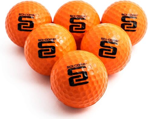 Practice Golf Balls for Kids & Adults - Real-Feel Training Golf Balls - Outdoor & Indoor Golf Practice Balls - Standard Sized (6 Pack) in Saudi Arabia