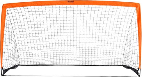 VEVOR Portable Soccer Goal, 6.5x3.25 ft Kids Backyard Soccer Net, Foldable Pop Up Practice Soccer Net, Mini Youth Training Soccer Goal Set, All-Weather Indoor Outdoor Soccer Goals with Carry Bag in Kuwait