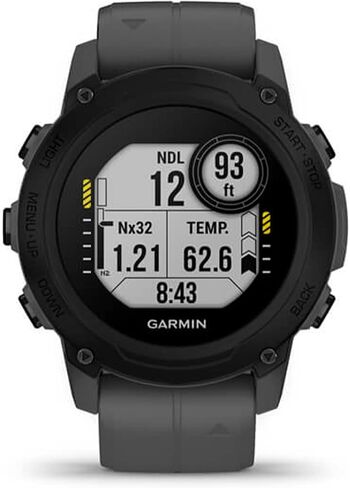 Garmin Descent™ G1 Solar، كمبيوتر غوص متين مزود بقدرات شحن بالطاقة الشمسية، أوضاع غوص متعددة، تتبع الأنشطة، أسود in Saudi Arabia