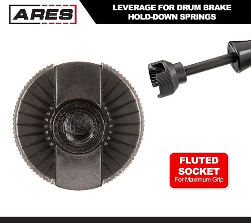 ARES 70191 - Brake Spring Compressor Tool - Provides Leverage to Remove and Install Stubborn Hold-Down Springs of Drum Brakes in Saudi Arabia