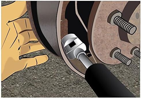 ARES 70191 - Brake Spring Compressor Tool - Provides Leverage to Remove and Install Stubborn Hold-Down Springs of Drum Brakes in Saudi Arabia