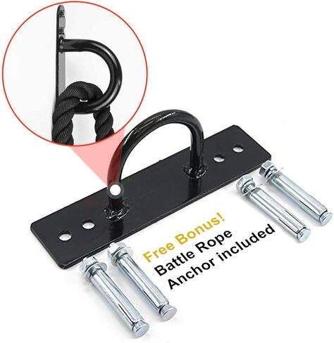 Battle Exercise Training Rope with Protective Cover Dacron,30ft/40ft/50ft Length Battle Rope Exercise Workout Strength Training Undulation in Kuwait