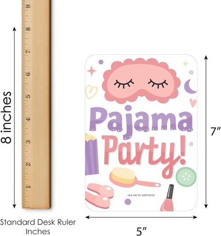 Big Dot of Happiness Pajama Slumber Party - Bingo Cards and Markers - Girls Sleepover Birthday Party Bingo Game - Set of 18 in Saudi Arabia