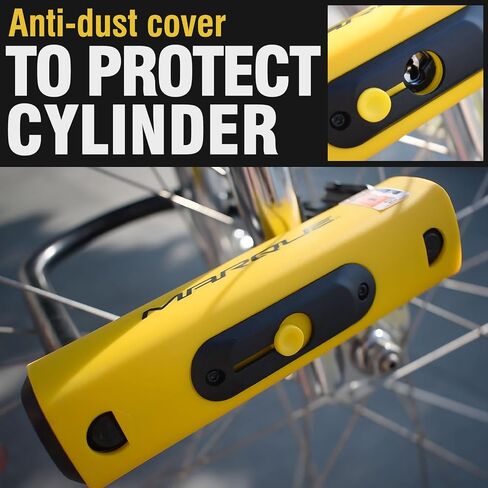 MARQUE Bike U Lock – Anti-Theft Heavy-Duty U Lock for Bicycles, 16mm Shackle with Mounting Bracket and 2 Keys, for Mountain Bike, Electric Bike, Folding Bike, Scooter (U Lock) in Saudi Arabia