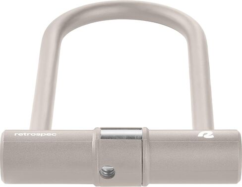 قفل الدراجة Retrospec Lookout U-Lock مع كابل أمان بطول 4 أقدام، قفل دراجة عالي التحمل مضاد للسرقة مع تكبل 14 مم، تصميم مقاوم للدوران وآمن in Kuwait