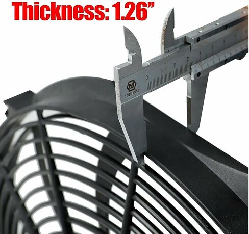 16 inch Electric Radiator Fan, 3000 CFM 10 Blades Electric Fan Automotive Black with Thermostat Wiring Switch Relay Kit in Saudi Arabia