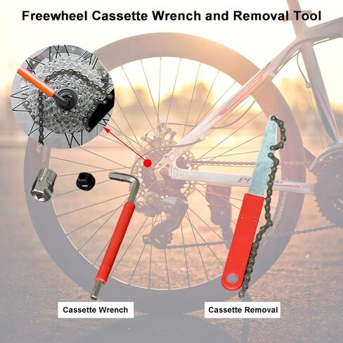 مجموعة أدوات الدراجة من كوتوككر، مجموعة أدوات الدراجة المكونة من 44 قطعة لسهولة صيانة وإصلاح الدراجة الجبلية مع حقيبة تخزين متينة in Kuwait