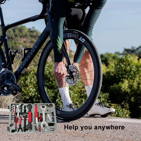 مجموعة أدوات الدراجة من كوتوككر، مجموعة أدوات الدراجة المكونة من 44 قطعة لسهولة صيانة وإصلاح الدراجة الجبلية مع حقيبة تخزين متينة in Kuwait