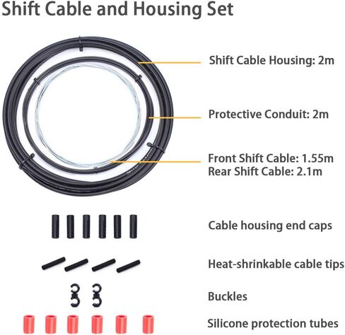 مجموعة كابلات الدراجات ومبيت Wolfride طقم كابل الدراجة للدراجات الجبلية على الطرق in Kuwait
