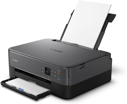 Canon TS5320 طابعة لاسلكية الكل في واحد، ماسح ضوئي، ناسخة مع AirPrint، أسود، جاهز للتجديد من Amazon Dash in Kuwait