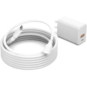 USB-C Massage Gun Charger Fit for Therabody Theragun Mini 2.0 TGMINI2-02, Relief, Sense, Pro Elite Prime G5, Pro Plus G6, TheraFace Pro, Wave Series, Wave Solo/Duo Replacement Power Cord