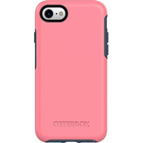 OTTERBOX Symmetry Series Case for iPhone SE (2nd gen - 2020) and iPhone 8/7 (NOT Plus) - Retail Packaging - Saltwater Taffy (Pipeline Pink/Blazer Blue)