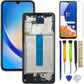 Galaxy A33 LCD Screen Replacement LCD Display Touch Digitizer Assembly for Samsung Galaxy A33 5G SM-A336E, SM-A336B, SM-A336B/DS, SM-A336B/DSN LCD Display with Frame(lncell Screen) +Tools