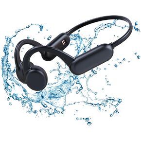 Bone Conduction Headphones for Swimming，Bluetooth 5.3 Open Ear Wireless Headphones, Built-in 8GB Storage Mp3 Player Workout Headset with Voice Assistant, IPX8 Waterproof Earphones