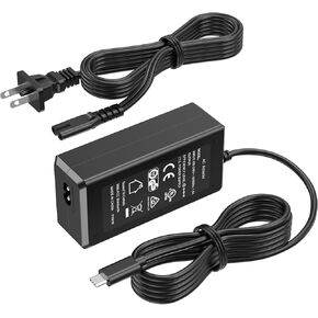 20V Replacement Charger Cord for Peloton Bike Plus Bike+ 65W Power Cord Adapter Supply Charging Cable Plug for Peloton Bike+ Bike Plus PL-02 USB Type-C AC Adapter (NOT for 12V Original Bike)