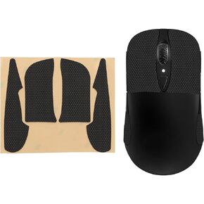 kwmobile Mouse Grip Tape Compatible with SteelSeries Sensei Ten/raw/xai Grip Tape - Non-Slip Faux Leather - Black