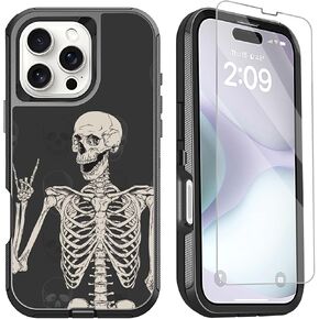 OTTARTAKS Compatible with iPhone 16 Pro Max Phone Case with Screen Protector 3-Layer Full Body Shockproof Heavy Duty Protective Case for iPhone 16 Pro Max 6.9inch Men Boys, Camouflage