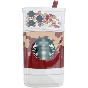 for iPhone 14 Case Cute Soft Shockproof 3D Cartoon Funny Unique Kawaii Milk Coffee Tea Cup Phone Protective Phone Cover for Women Girls (Pink)