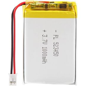 3.7V 1000mAh 523450 Lipo Battery Rechargeable Lithium Polymer ion Battery Pack with JST Connector…