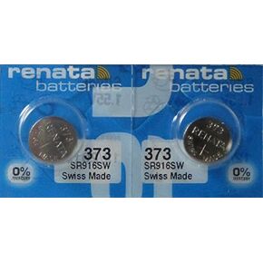 5 Renata 373 SR916SW Silver Oxide Zero Mercury Electronic Batteries