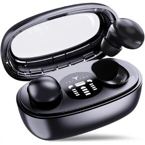 Small Ear Side Sleeper Earbuds, Mini Earbuds for Sleeping, Ear Buds to Sleep, Side Sleep Headphones with Fast Charging Case (Black)